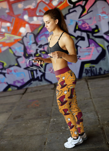 Image of Wonderland Leggings Are You Mad?