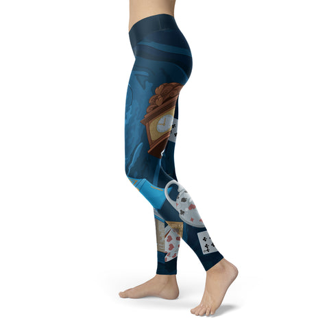 Image of Wonderland Leggings Down The Rabbit Hole