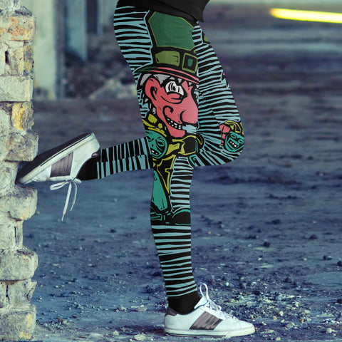 Image of Wonderland Leggings We're All Mad!