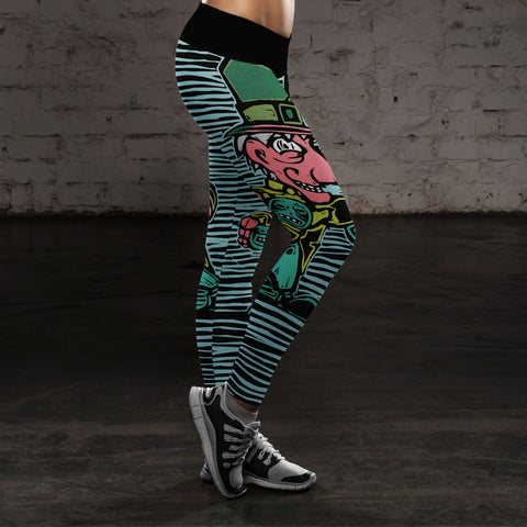 Image of Wonderland Leggings We're All Mad!