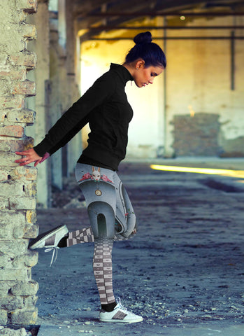 Image of Wonderland Leggings Follow The Rabbit