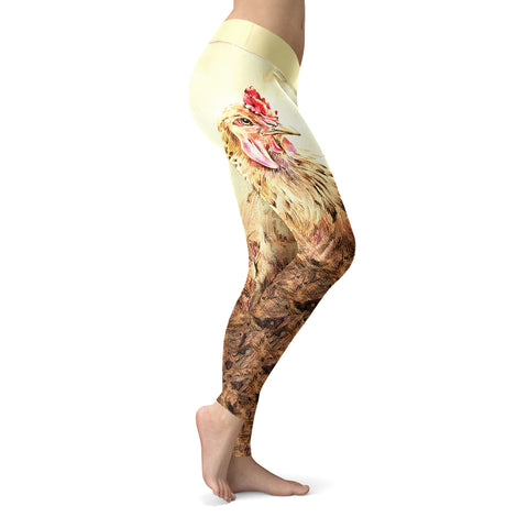 Image of Rustic Farm Chicken Leggings