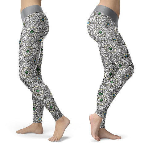 Image of Stained Glass Church Window Leggings