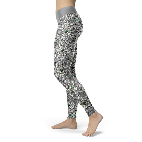 Image of Stained Glass Church Window Leggings