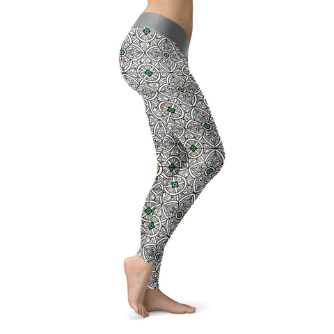 Image of Stained Glass Church Window Leggings