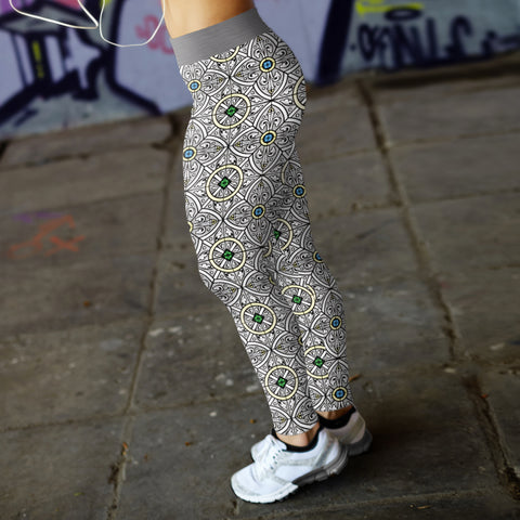 Image of Stained Glass Church Window Leggings