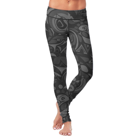 Image of Native Pattern Black Leggings