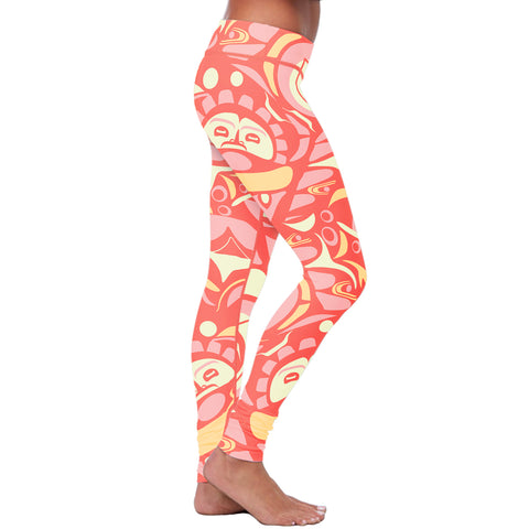 Image of Native Pattern Pink Leggings