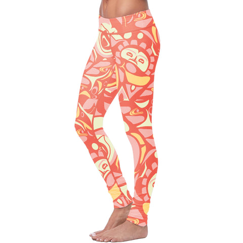 Image of Native Pattern Pink Leggings