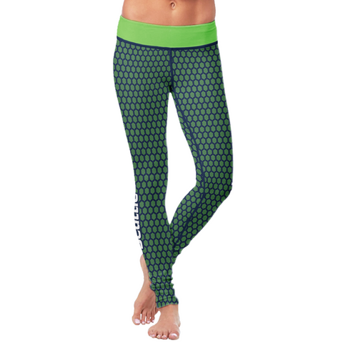 Image of Seattle Honeycomb Football Leggings