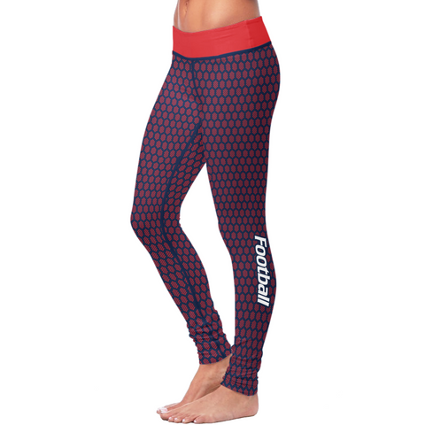 Image of New England Honeycomb Football Leggings