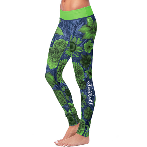 Image of Seattle Flower Football Leggings