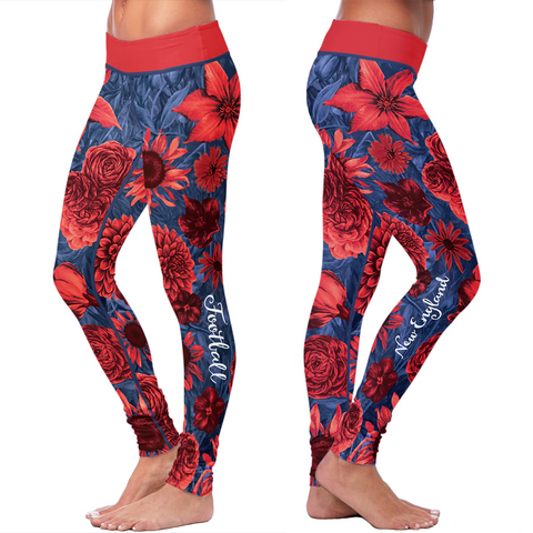 Image of New England Flower Football Leggings