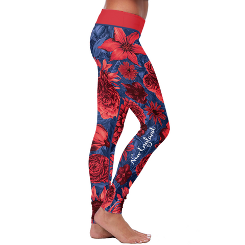 Image of New England Flower Football Leggings