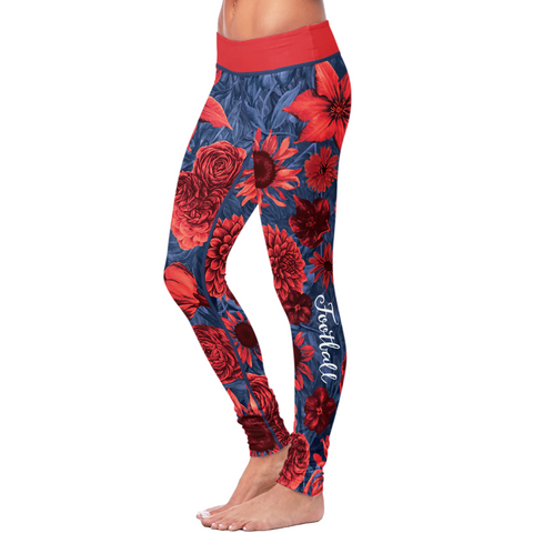 Image of New England Flower Football Leggings