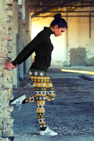 Image of Green Bay Sports Christmas Leggings