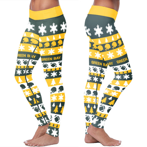 Image of Green Bay Sports Christmas Leggings