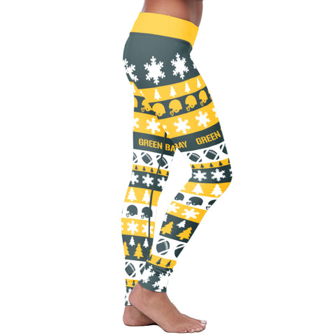 Image of Green Bay Sports Christmas Leggings