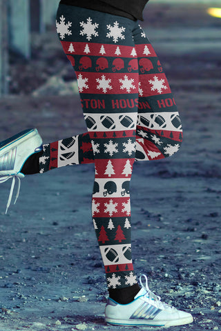 Image of HOU Christmas FB Leggings