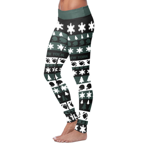 Image of NY JET Christmas FB Leggings