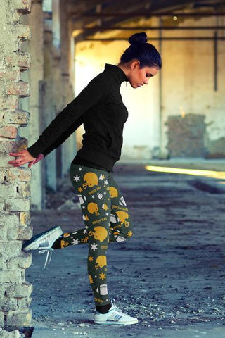 Image of Green Bay Sports Christmas Leggings