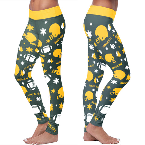 Image of Green Bay Sports Christmas Leggings
