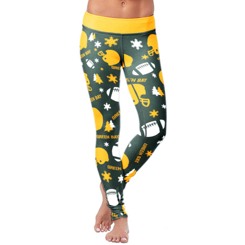 Image of Green Bay Sports Christmas Leggings