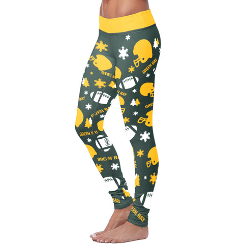 Image of Green Bay Sports Christmas Leggings