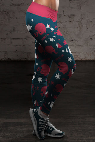 Image of HOU Christmas FB Leggings