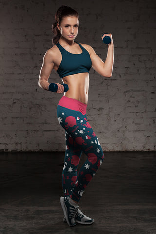 Image of HOU Christmas FB Leggings
