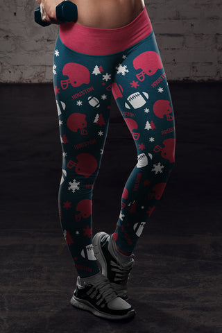 Image of HOU Christmas FB Leggings