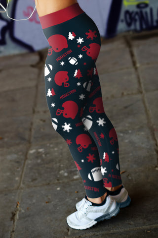 Image of HOU Christmas FB Leggings
