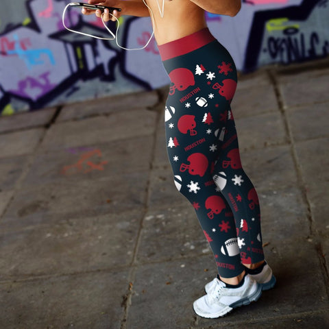 Image of HOU Christmas FB Leggings