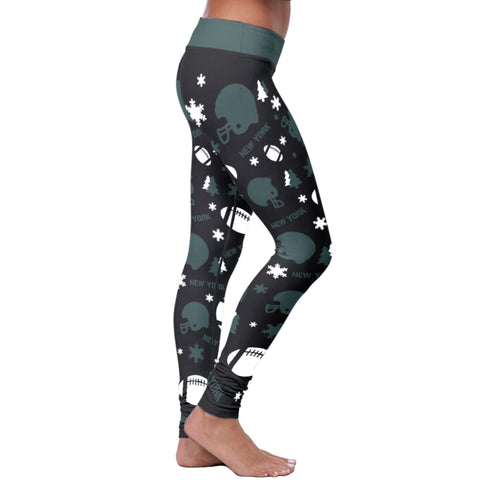 Image of NY JET Christmas FB Leggings