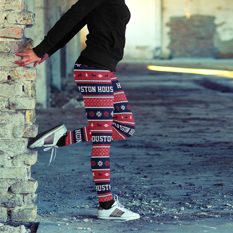 Image of HOU Christmas FB Leggings