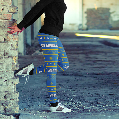 Image of UCLA FB Christmas Leggings