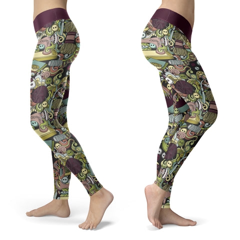 Image of Sewing Collage Leggings