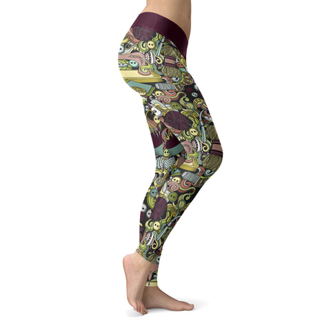 Image of Sewing Collage Leggings