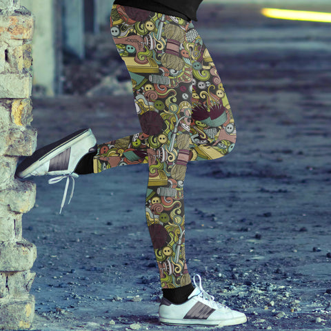 Image of Sewing Collage Leggings