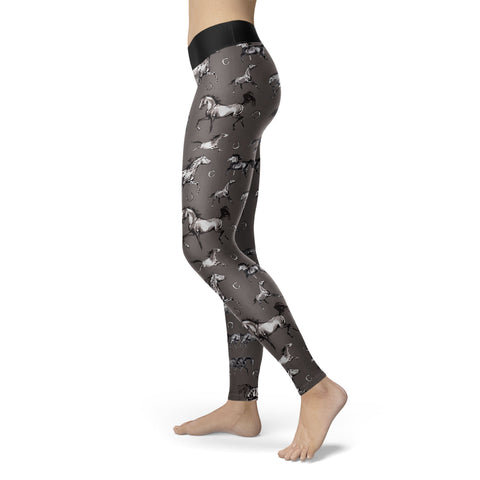 Image of Horse Leggings Watercolor