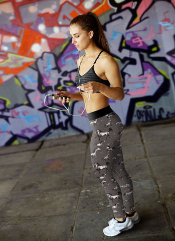 Image of Horse Leggings Watercolor