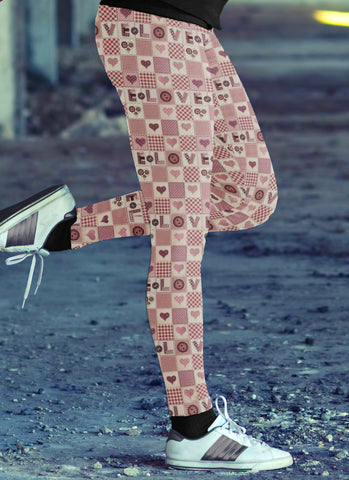 Image of Quilted Love Leggings