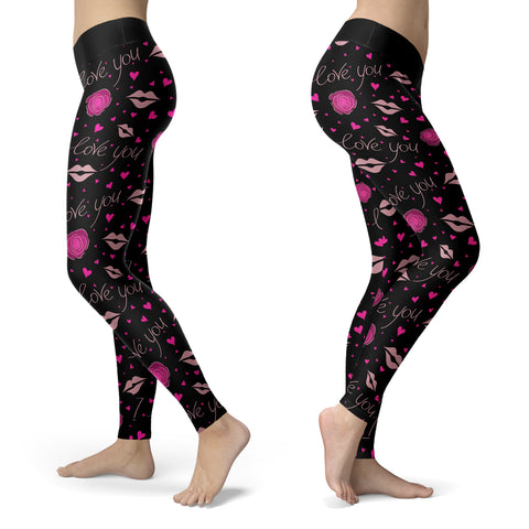 Image of I Love You Rose Leggings