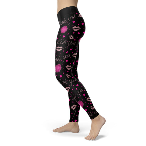 Image of I Love You Rose Leggings