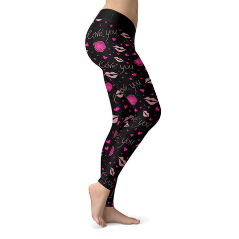 Image of I Love You Rose Leggings