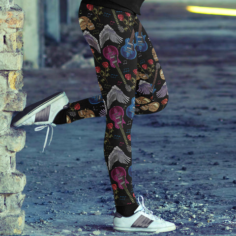 Image of Rock and Roll Wings Leggings