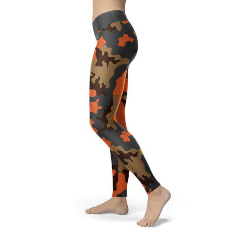 Image of Hunting Leggings Orange Camo
