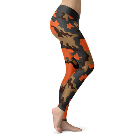 Image of Hunting Leggings Orange Camo
