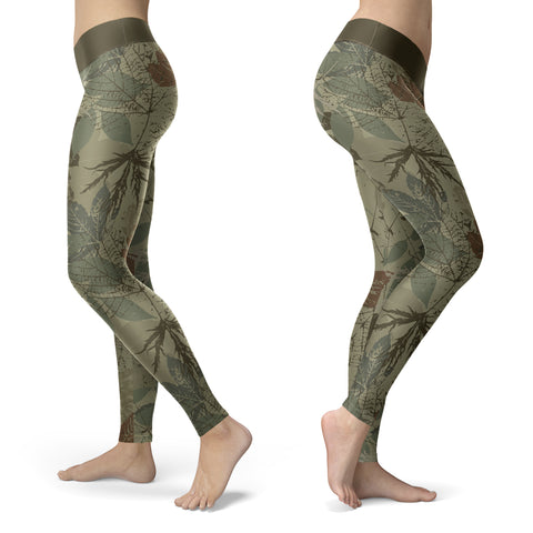 Image of Hunting Leggings Vintage Leaf Camo