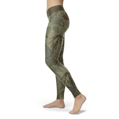 Image of Hunting Leggings Vintage Leaf Camo